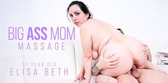31 year old Big Ass mom Elisa Beth rides, fucks and sucks a hard cock during her massage session!