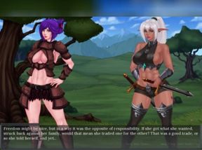 Sabia and Kia  are sexy girls naughty. 3D porn cartoon sex