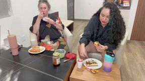 Mukbang Newbies: Phoenix Stacy & Goddess Marcy's Debut Delight