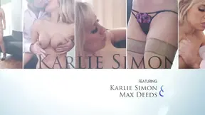 Big-titted girlfriend gives a steamy blowjob