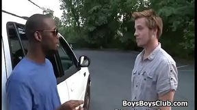 Gay big black cock interracial ass fuck and facial hard 17
