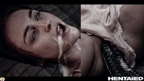 real life hentai - alya starl fucked by monsters in her bed