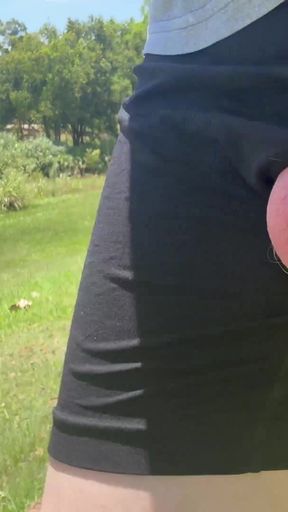 Spectacular moment from &quot;Straight guy out flashing his cock in the hot sun.&quot;