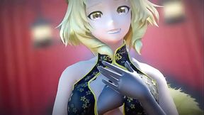 A Kitsune Girl in a China Dress