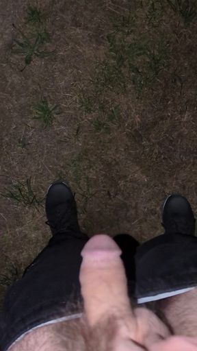 Jerk off Outdoors