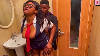 BAD TEACHER FUCKED A BAD STUDENT FOR MASTURBATING IN THE CLASS TOILET.