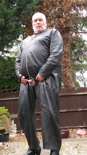 Leather Showing Cock and Balls