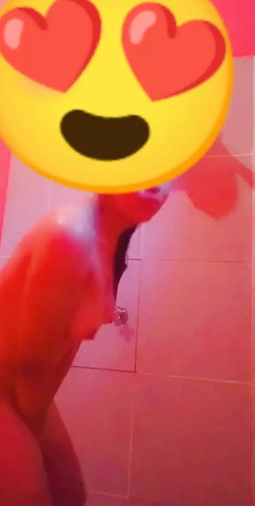 Bolivian girl naked in the shower