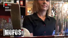 Sexy - Barmaid Rihanna Samuel Gets A Pounding And A Messy Cumshot From A Customer Behind The Bar