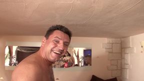 Busty swinger German sluts enjoying hot group sex in the bedroom