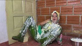 dirty rubber suit