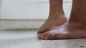 Foot Fetish Frenzy with a Strappy Sandal