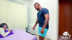 the bastard came out of the closet and gave her the  meat cigar  to smoke, sucking and giving her pussy to the lucky guy, fucking and putting it deep - gaby manhaes and renildo