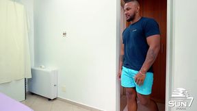 the bastard came out of the closet and gave her the  meat cigar  to smoke, sucking and giving her pussy to the lucky guy, fucking and putting it deep - gaby manhaes and renildo