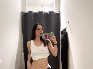 three Fitting Room Particular Lycras + Masturbation