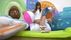 Inflatables are easily destroyed by metal heels