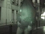 risky public jerkoff naked in the street