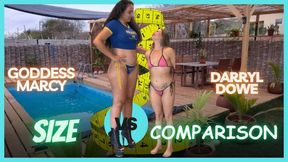Size Comparison - Amazon Goddess Marcy VS Darryl Dowe (1080p UHD)