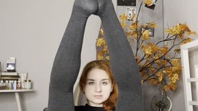 Warm pantyhose tease