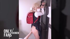 Cute Ladyboy Cosplayer Bondage Cosplay Gets Anal Dildo Rough Sex