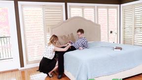 ”FAMILY STROKES Promiscuous stepsis disciplined by big step sibling prick”