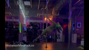 Pole Dancing Freestyle - Femdom Goddess Pole Dancing Thong Stripper