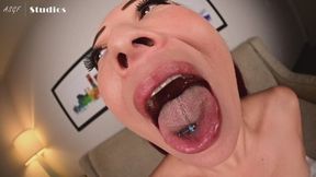 Nyssa Never gets back at cop who caught her topless! GIANTESS VORE TEASE! THROAT VIEWS! - MP4