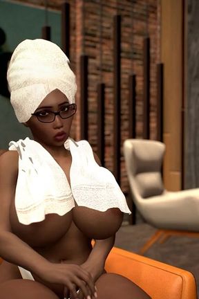 Thick Booty Ebony GILF Rides Some Thick White Cock