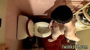 Twink video With dicks spraying out pee into the bowl, one of our