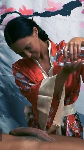 Captivating moment from &quot;Erotic oil massage with lot of kissing passionate sex with huge cumshot inside mouth with swallow&quot;