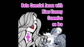 AUDIO ONLY - Beta cumslut Jason with Kims yummy cummies on ice