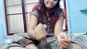 Mallu Girl Doing Hand Job and Penis Massage to Husband's Friend