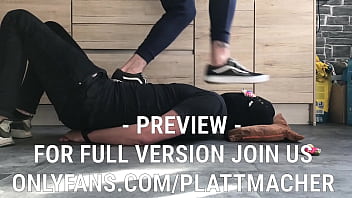 Trampling the slave hard with hot vans