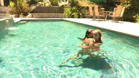 Brett Rossi And Celeste Star In Lesbian Pool Scene
