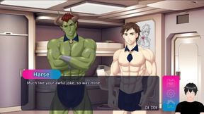 Big Goblin crushes Harsei in hardcore 2d yaoi gay gameplay