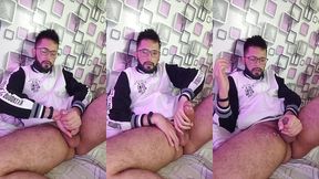 massaging my cock with oil until i shoot a nice big load