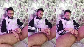 massaging my cock with oil until i shoot a nice big load