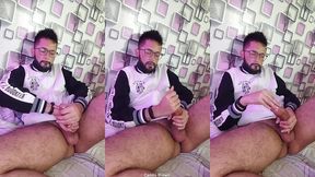 massaging my cock with oil until i shoot a nice big load