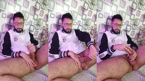 massaging my cock with oil until i shoot a nice big load