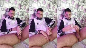 massaging my cock with oil until i shoot a nice big load