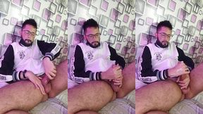 massaging my cock with oil until i shoot a nice big load