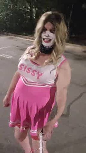 Playing in Sissy dress late night