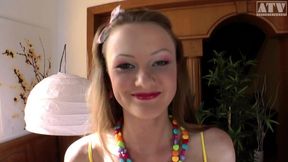 Lili Lamour No Longer A Virgin With Brown Hair Inserts A Sex Toy Before Getting Her Ass Stuffed