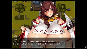 Big Breasts Youkai Busters - let's play without comments [PornPlay Hentai game] Ep.3 Neko cute girls with massive boobs touching my dick