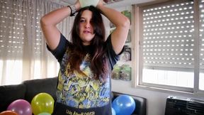 Metal Girl Pop All Balloons Before Party - Bunny Looner lowres