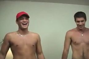 Gay-for-pay Gives oral job In Bathroom homosexual Hardcore Having Danny Roll Over