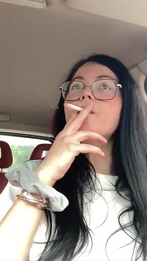 Smoking During Driving in My New Glasses