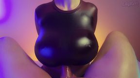 bouncing cherries on his top! latex tittyfuck - lilykoti
