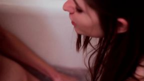 Lesbians Rilee Marks And Alice March Play In A Hotel Bathtub In La