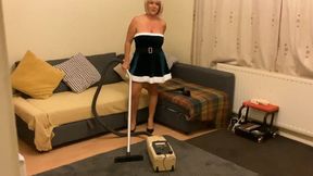 Hoovering! Vintage Electrolux 160, in green elf uniform